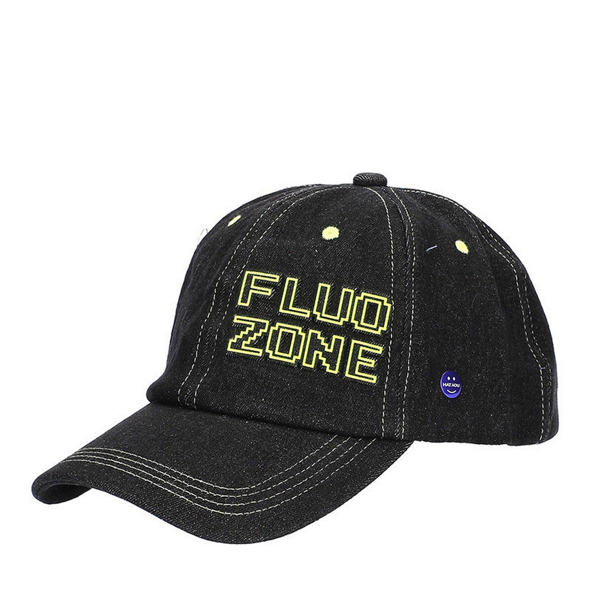 Mess BASEBALL in Denim con Impunture Fluo