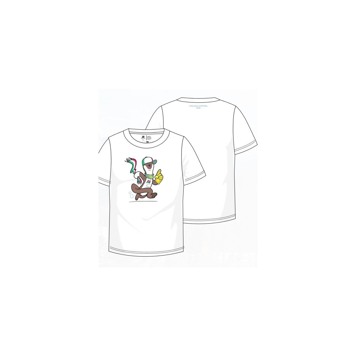 MILANO-CORTINA Maskotte Colour Tshirt-MILO