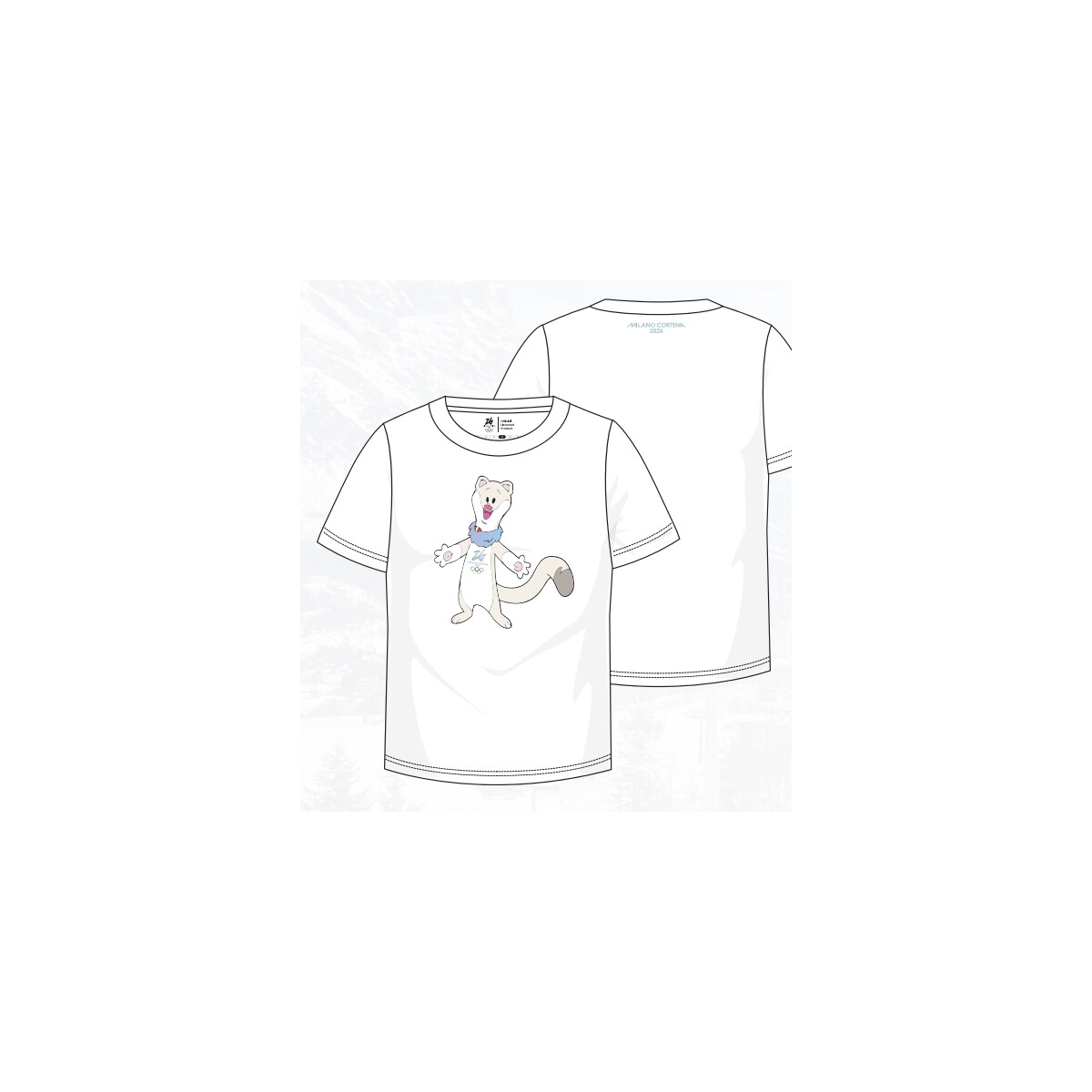 MILANO-CORTINA Maskotte Colour Tshirt-TINA