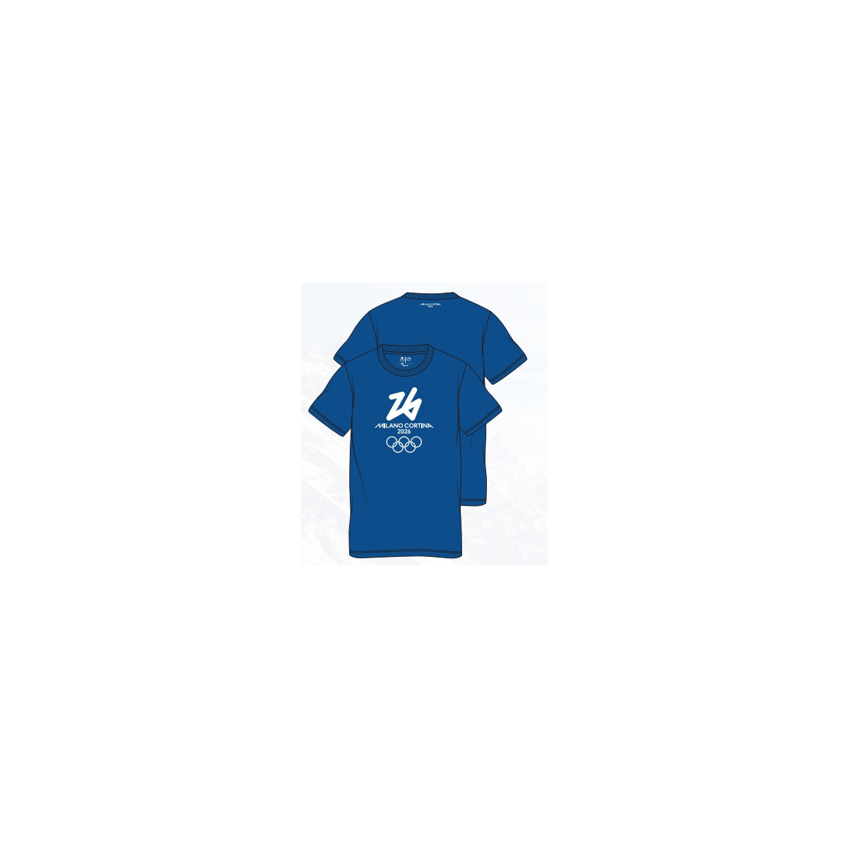 MILANO-CORTINA Big Logo Tshirt blue