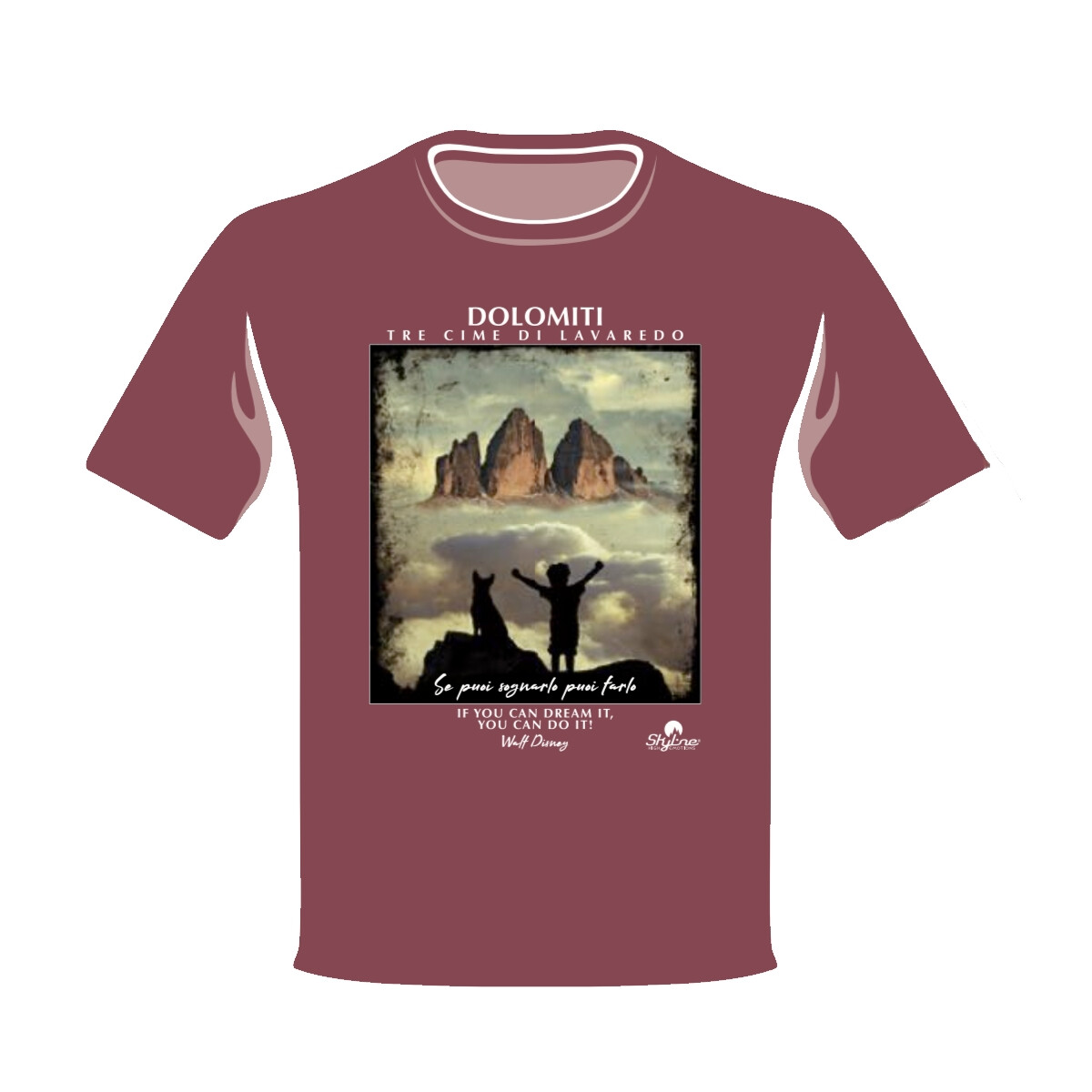 SKYLINE  TRE CIME SOGNO KIDS T-SHIRT box